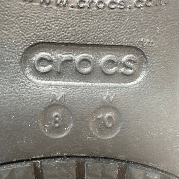 Crocs On the Clock Work Slip On Men's 8 Women's 10 Black Work Shoes Healthcare - Picture 9 of 10